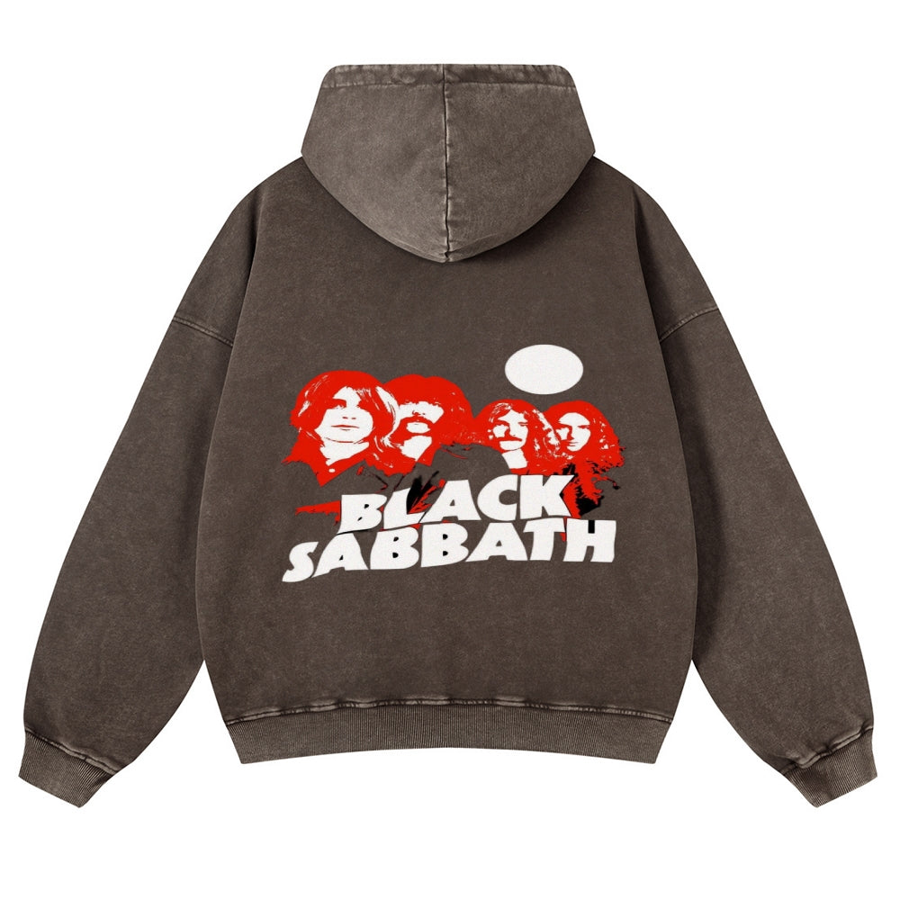 Mens Vintage Black Sabbath Rock Hoodies