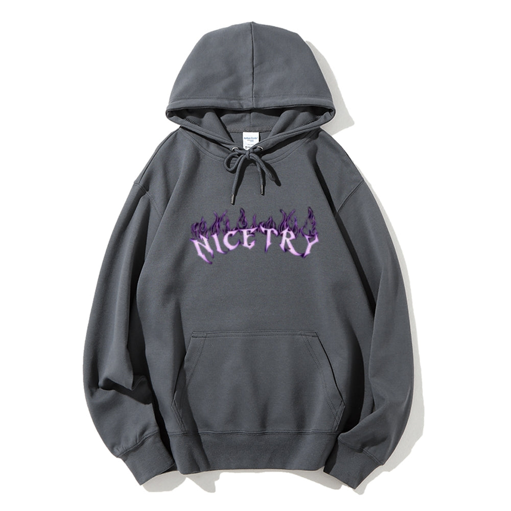 Mens NICE TRY Graphic Hoodies