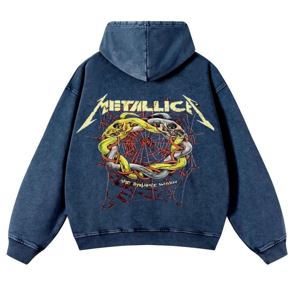 Mens Vintage Metallica Rock Band Hoodies