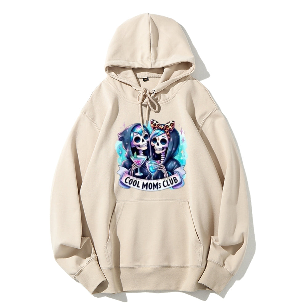 Women Cool Mom Club Graphic Hoodies