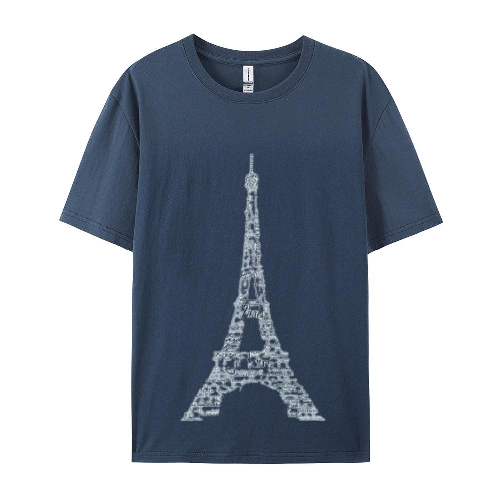 Mens Eiffel Tower Graphic Tee