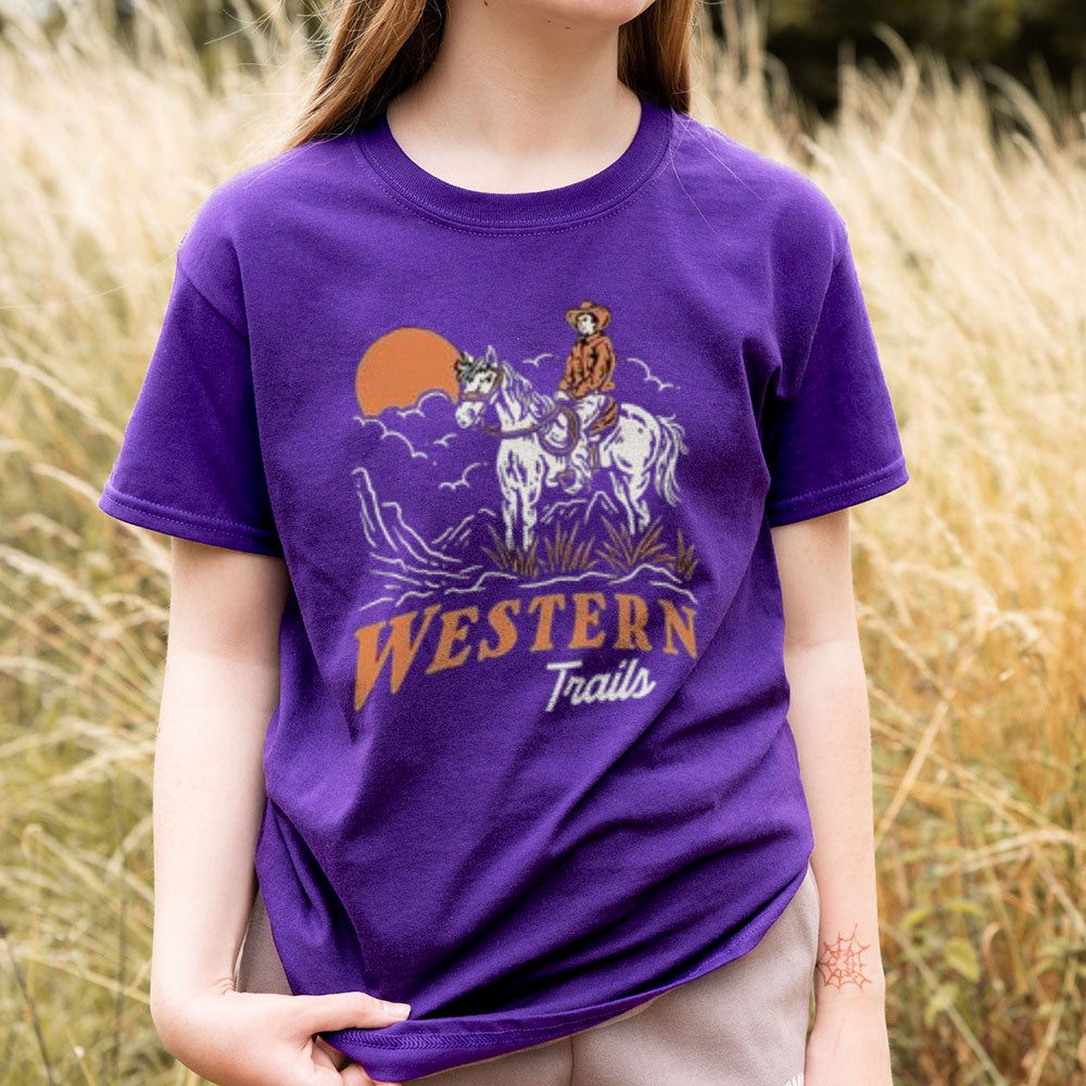 Women Western Style Cowboy Graphic T-shirt