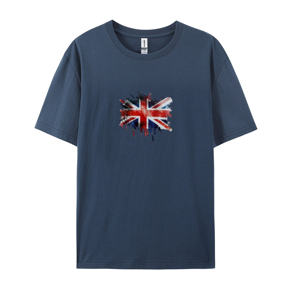 Mens Flag Print Independence Day Graphic Tee