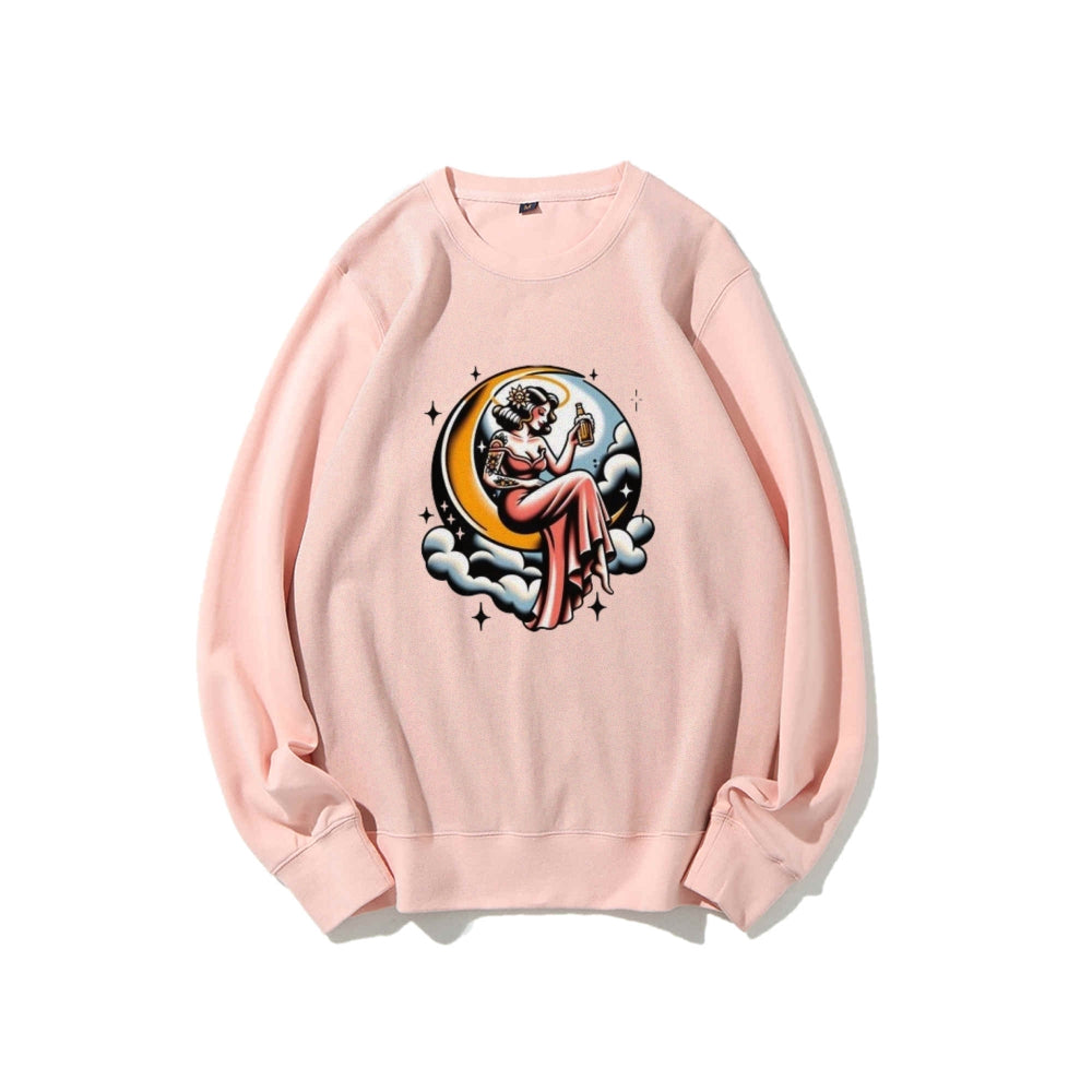 Women High Life Girl Graphic Sweatshirts