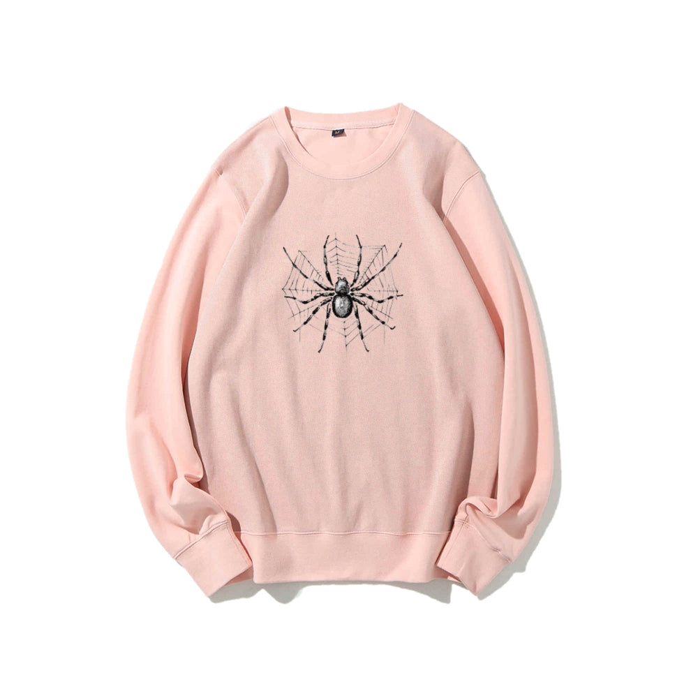 Mens Halloween Spider Graphic Sweatshirts