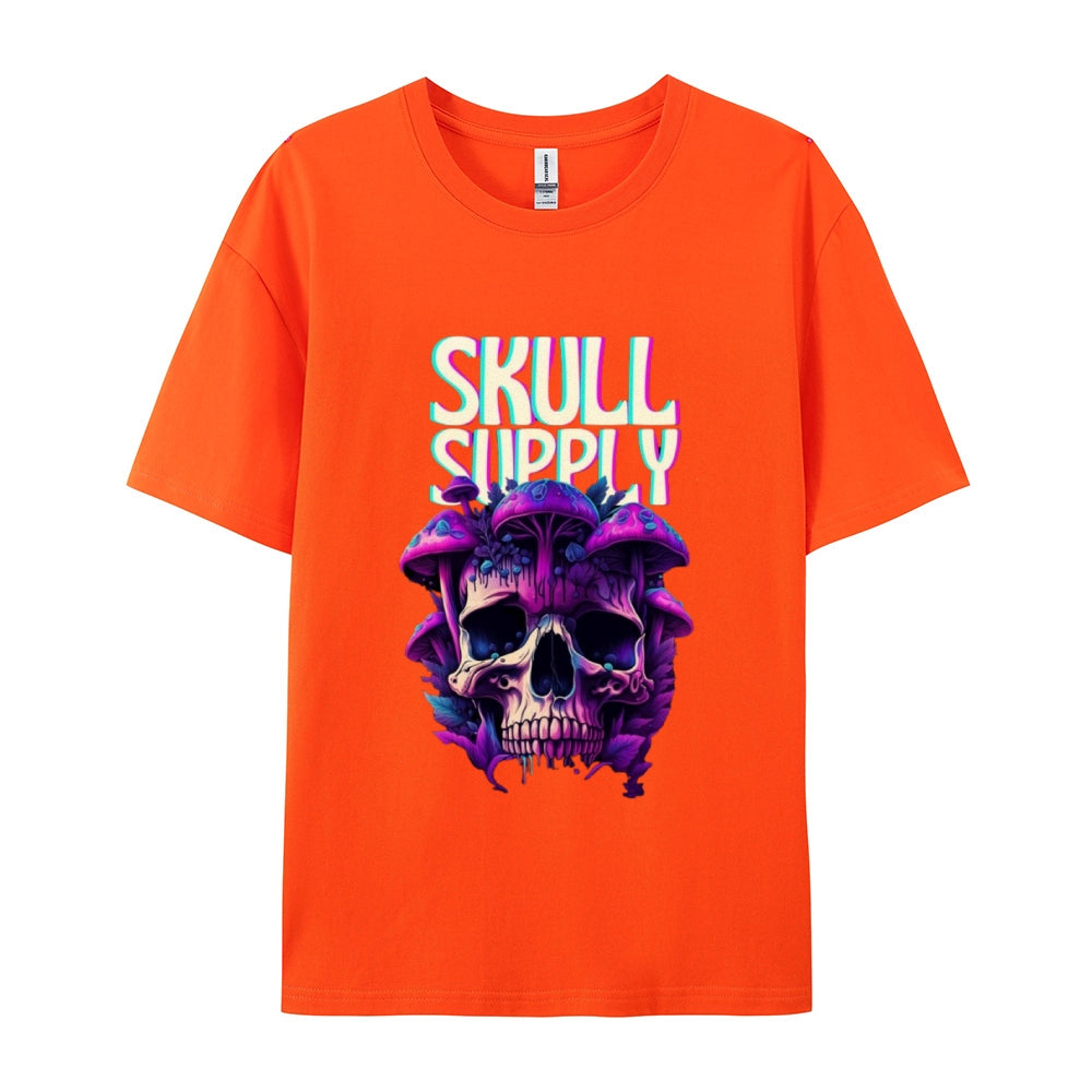 Mens Halloween Skull Supply Graphic Tee