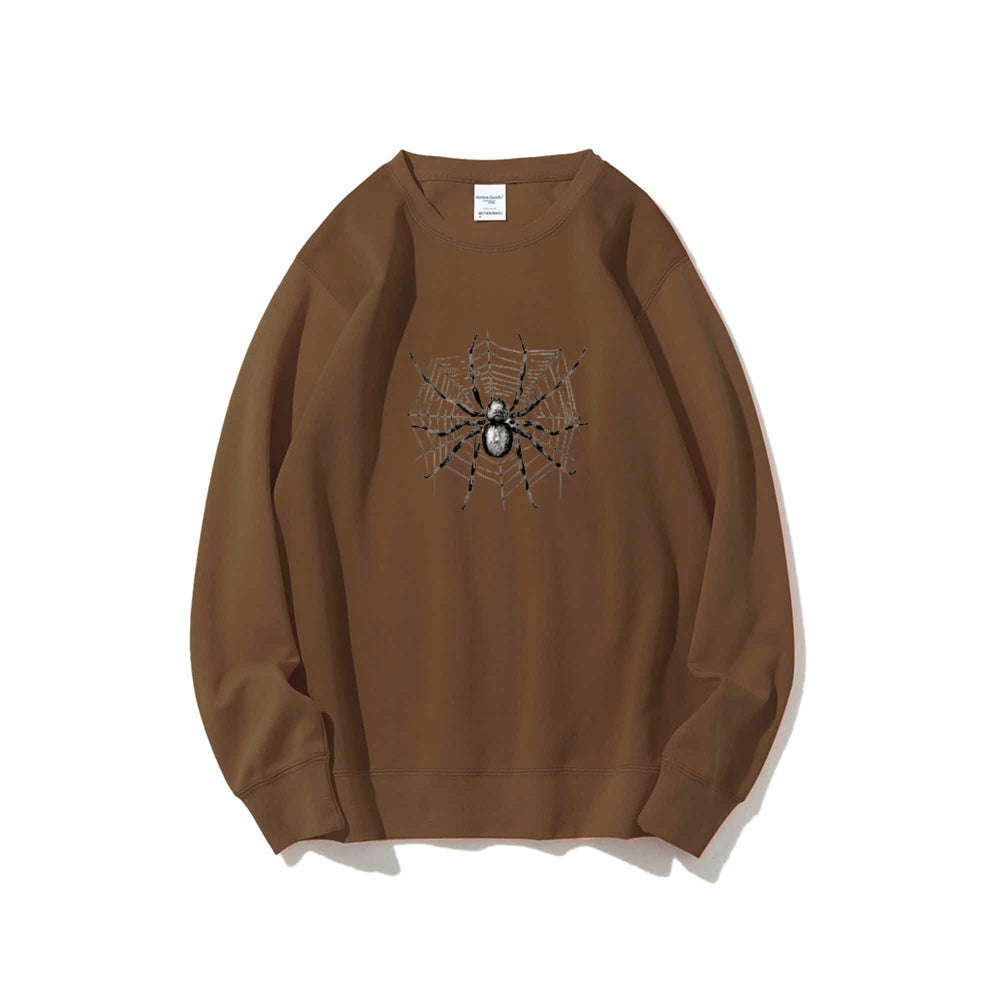 Mens Halloween Spider Graphic Sweatshirts