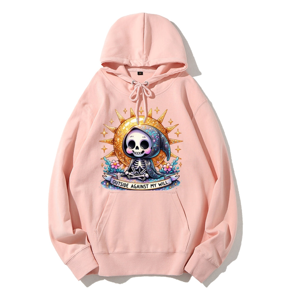 Women Cute Skeleton Graphic Hoodies