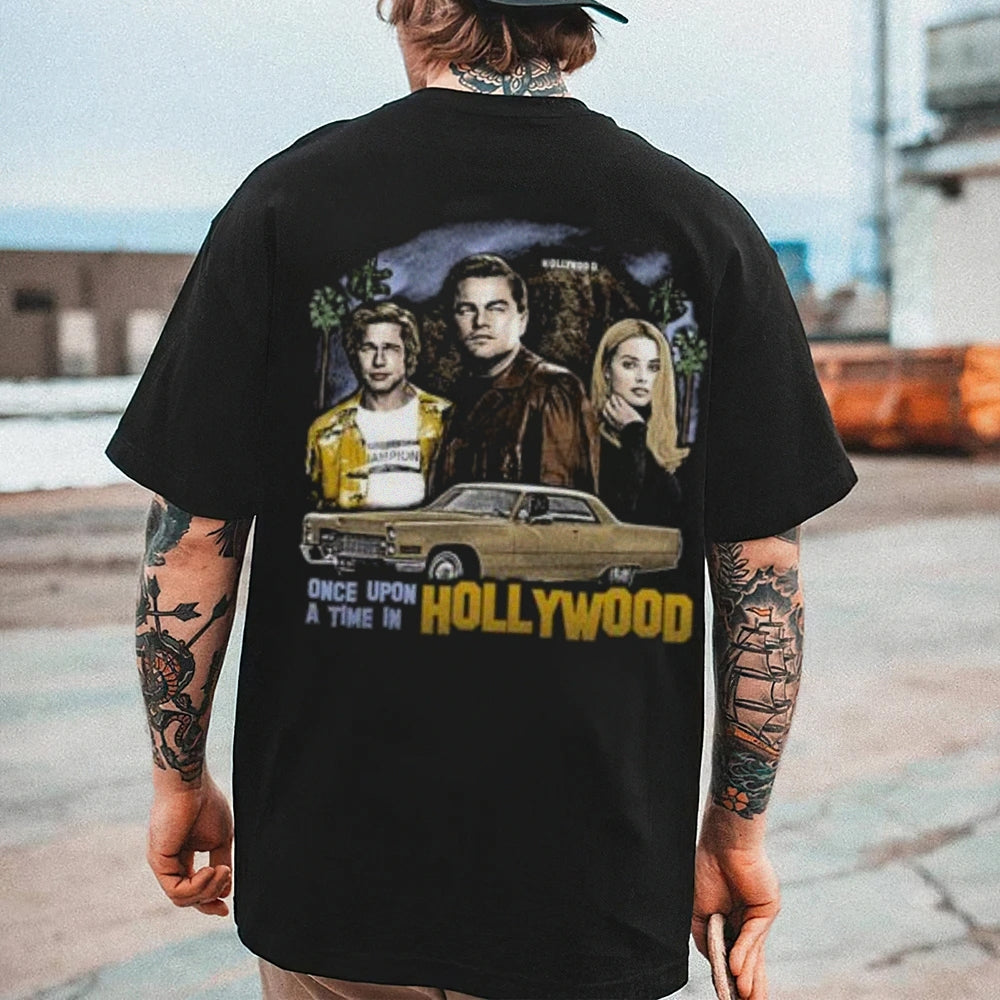 Mens Vintage Hollywood Movies Darkness Style Print Graphic Tee