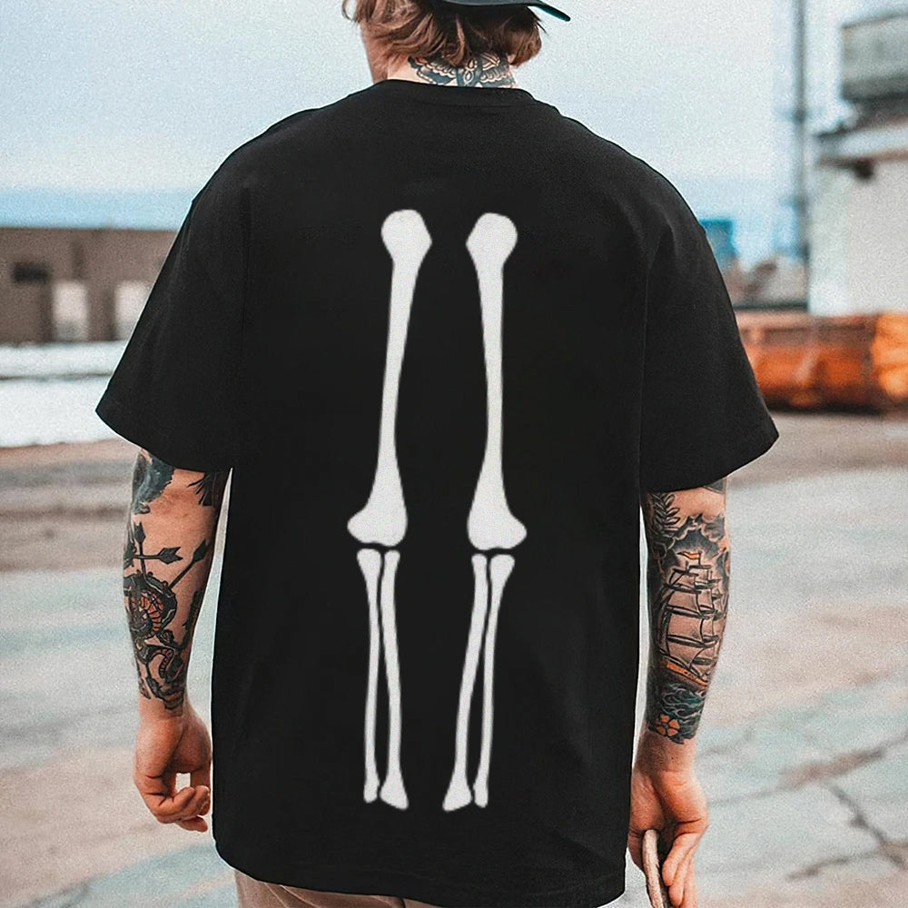 Mens Skeleton Graphic Tee