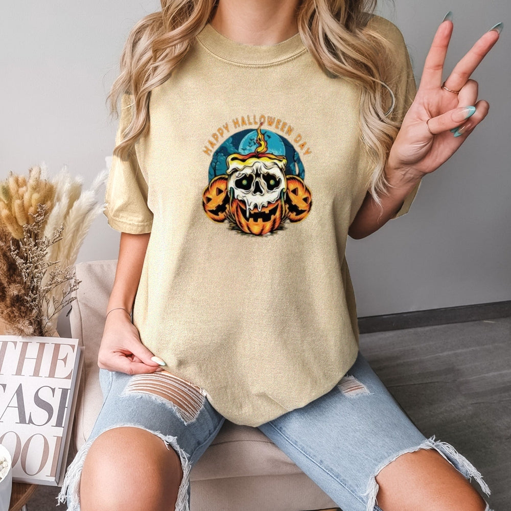 Women Happy Halloween Day Graphic T-shirt