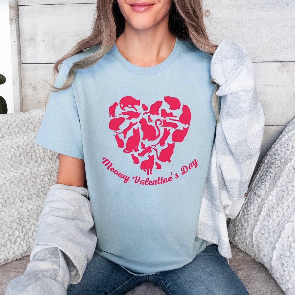 Women Meaning Valentine's Day Love Heart Print Graphic T-shirt