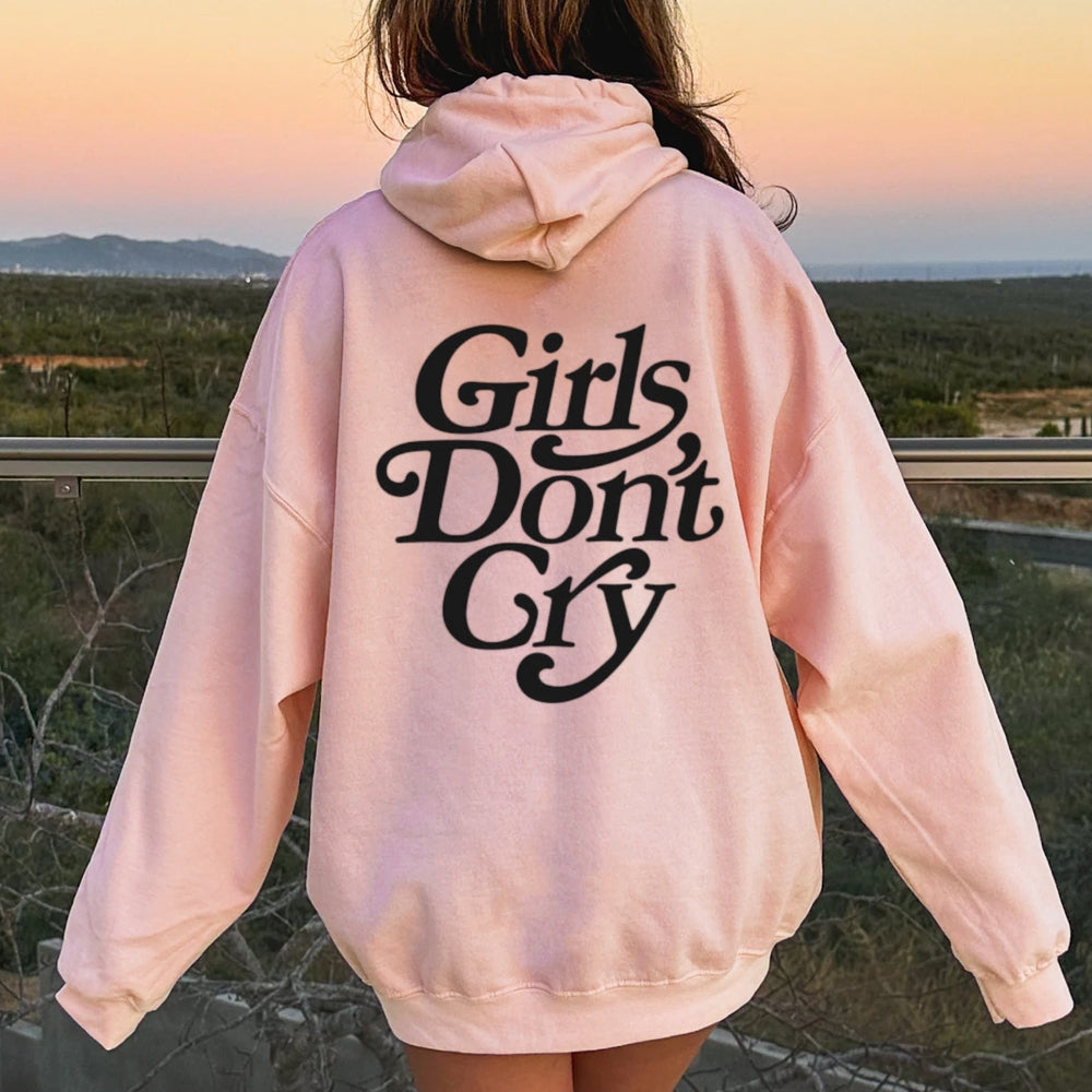 Women GIRLS DON'T CRY Graphic Hoodies