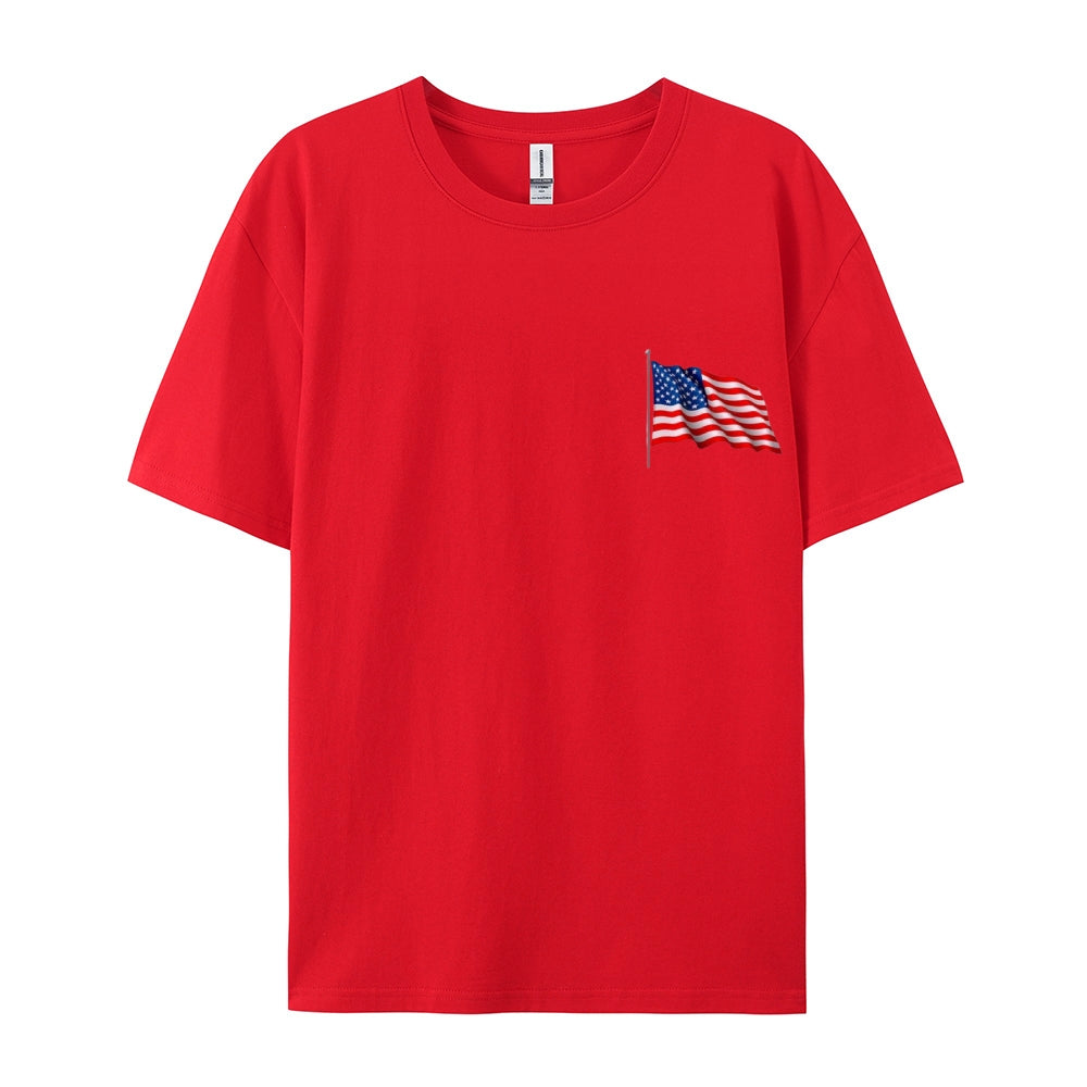 Mens Flag Independence Day Stars Stripes Graphic Tee