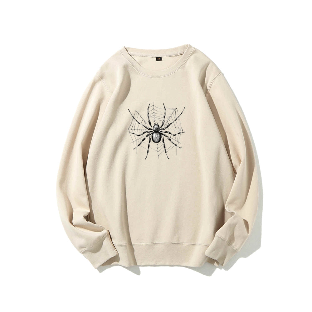 Mens Halloween Spider Graphic Sweatshirts