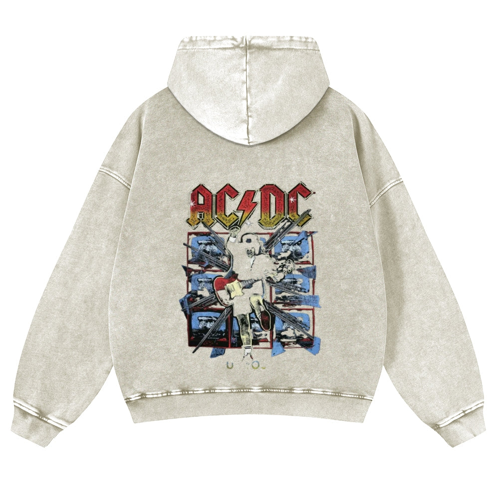 Mens Vintage ACDC Rock Hoodies