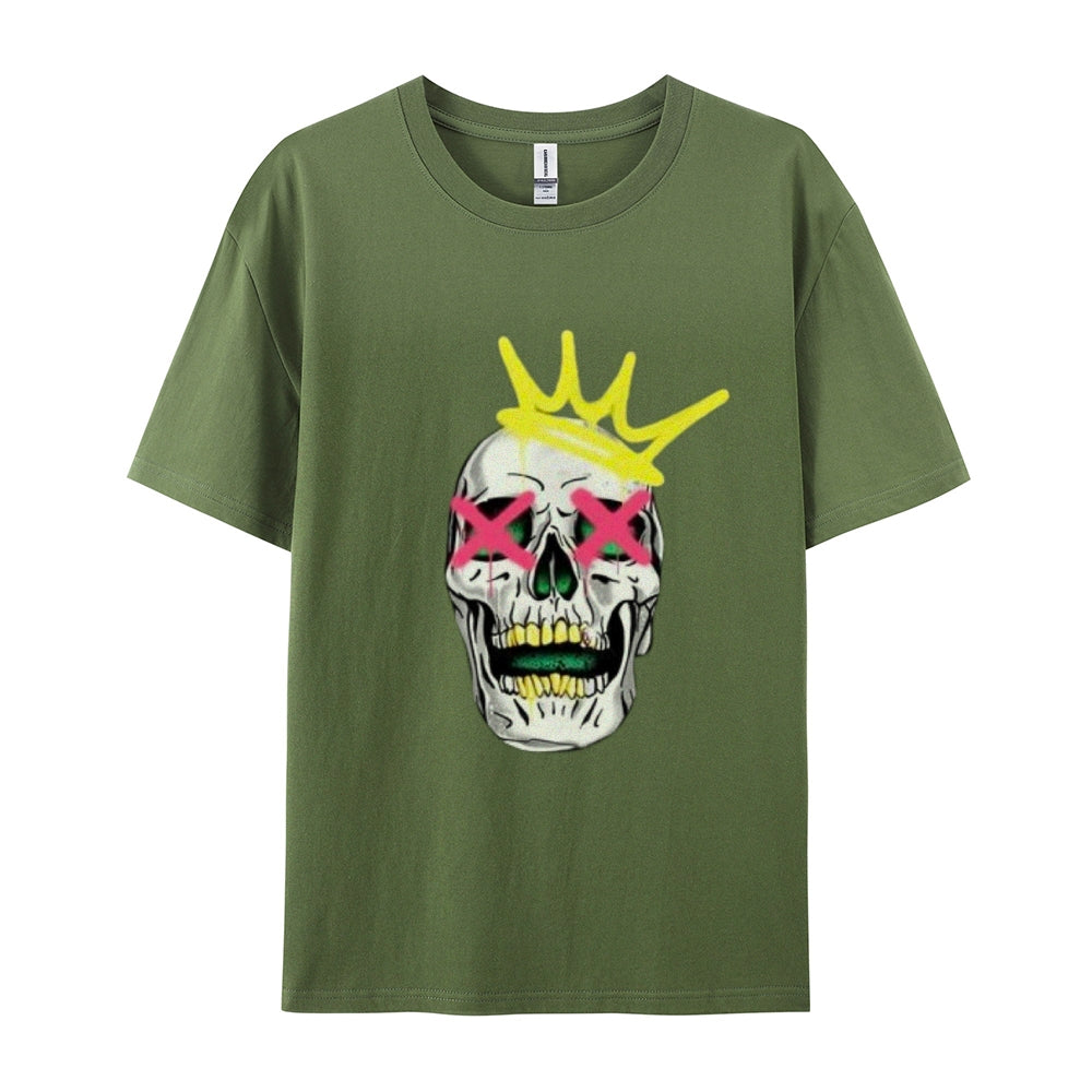 Mens Ruby Tooth King Skull Graphic Tee