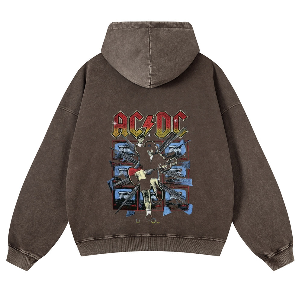 Mens Vintage ACDC Rock Hoodies