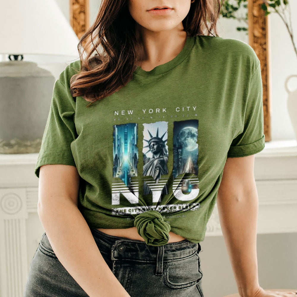 Women New York City Print Graphic T-shirt