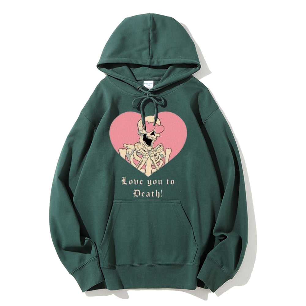 Women Love You To Death Graphic Hoodies