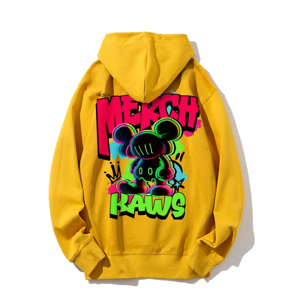 Mens Cute MERCY KAWS Graphic Hoodies