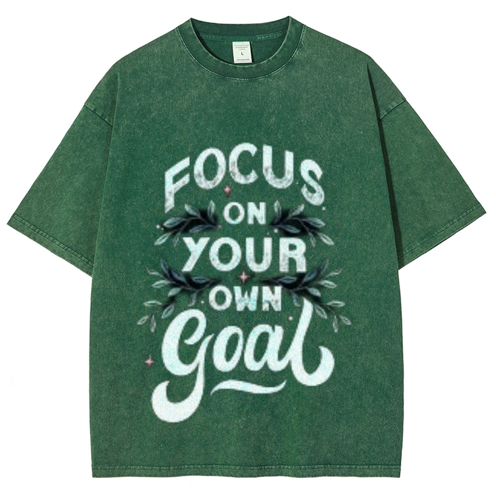 Women Focus On Your Goal Graphic Tee