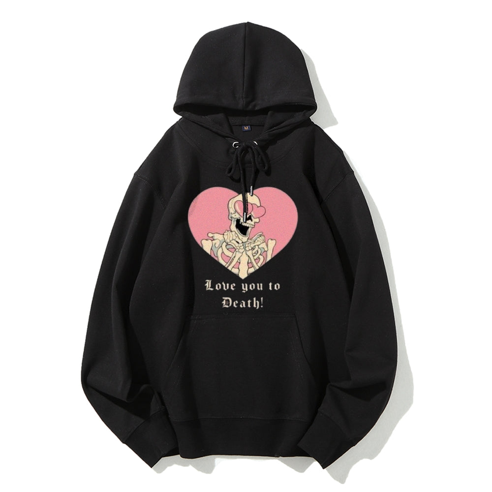 Women Love You To Death Graphic Hoodies