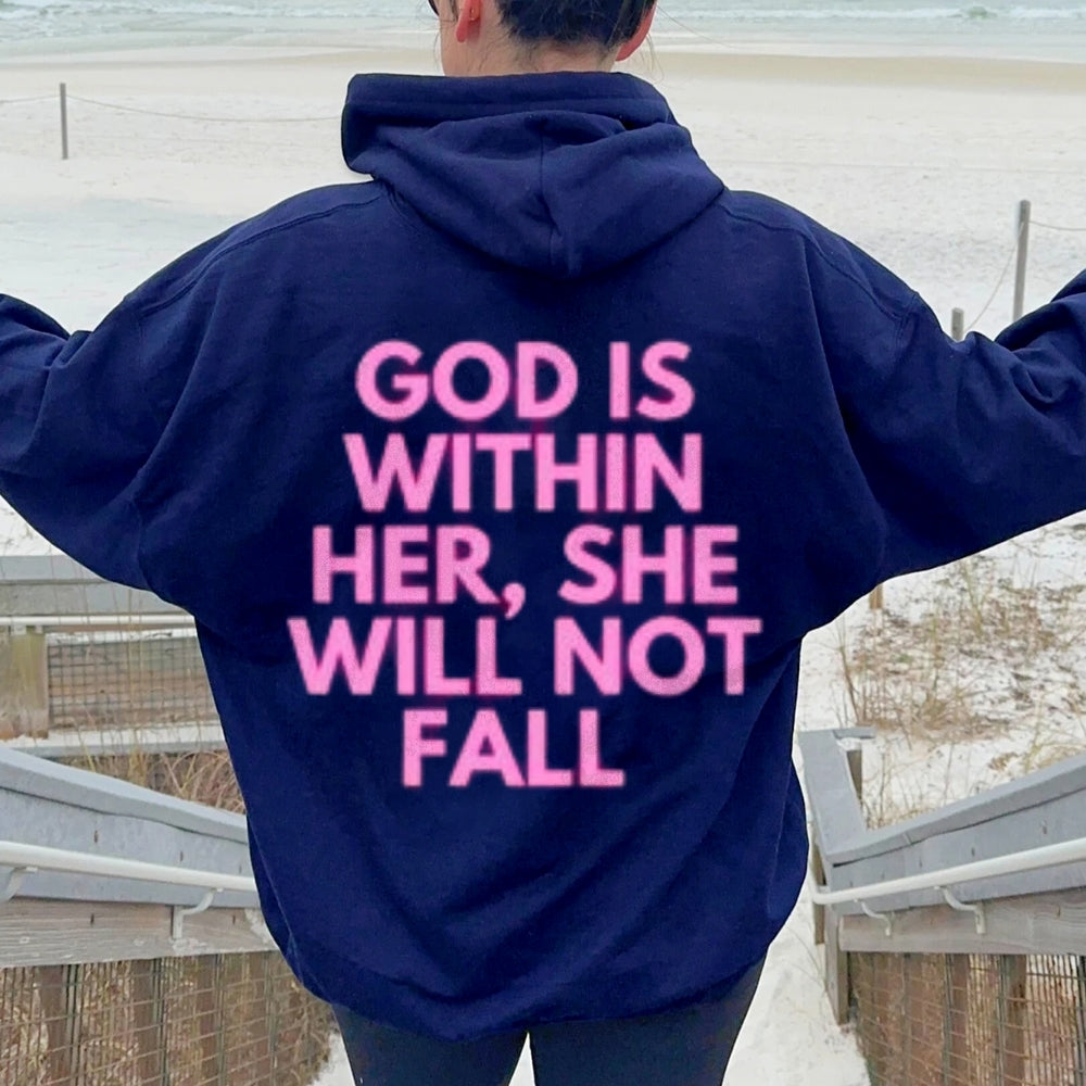 Women GOD IS WITHIN HER Graphic Hoodies