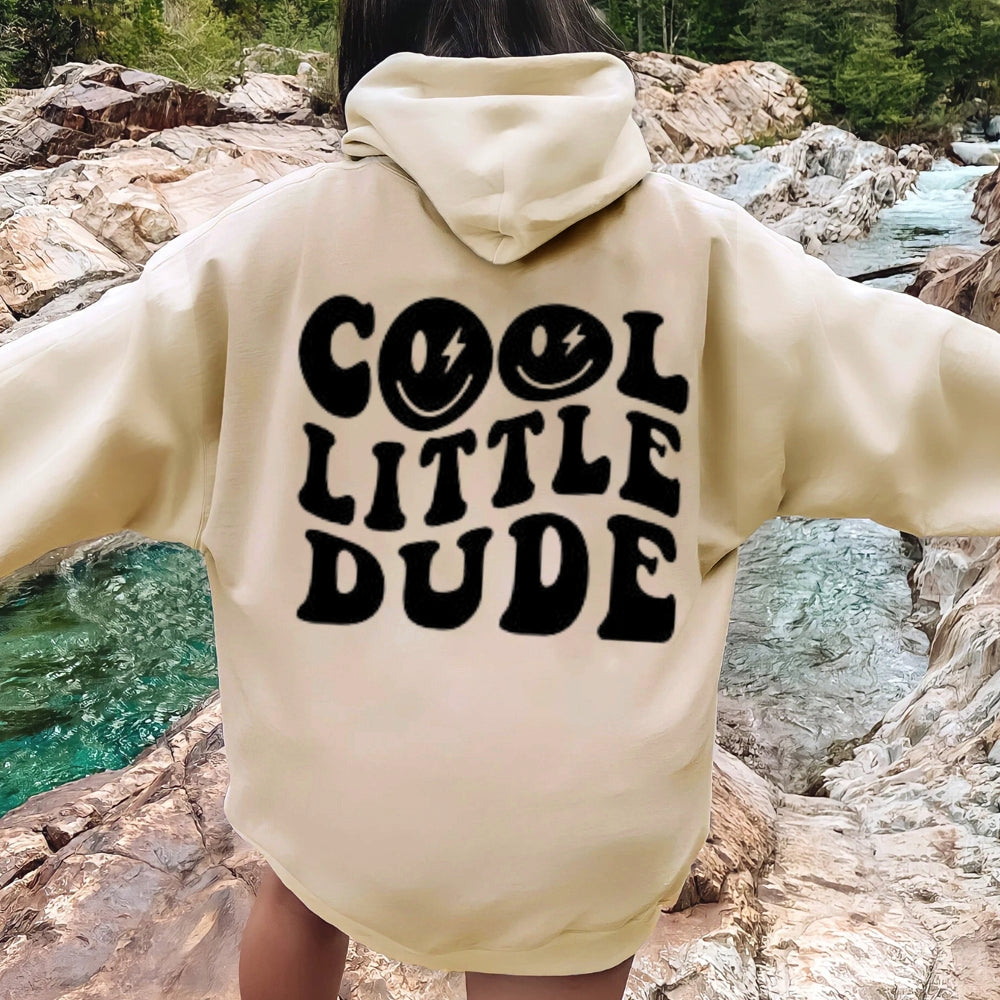 Women COOL LITTLE DUDE Graphic Hoodies