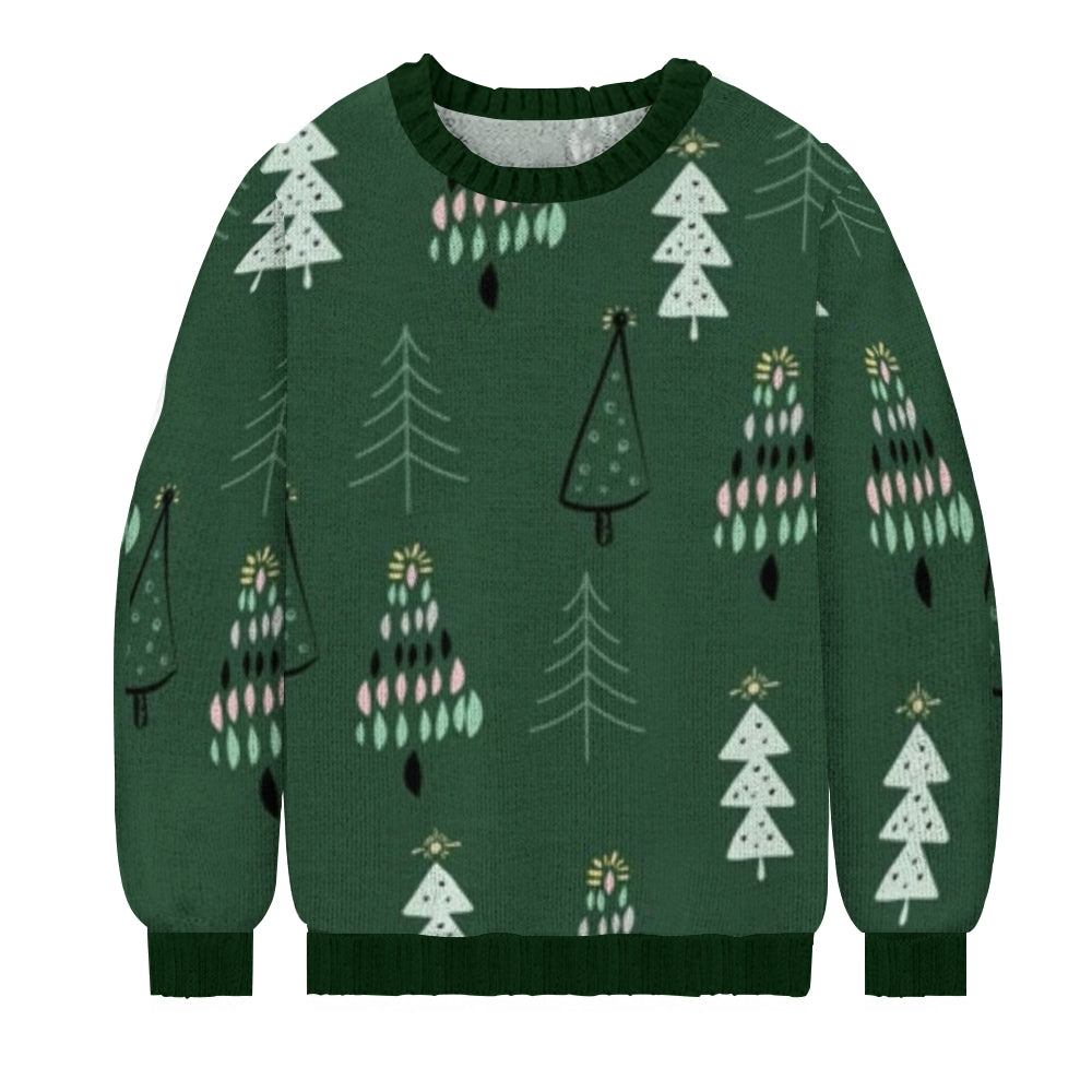 Men's Vintage Graphic Crew Neck Ugly Christmas Sweater