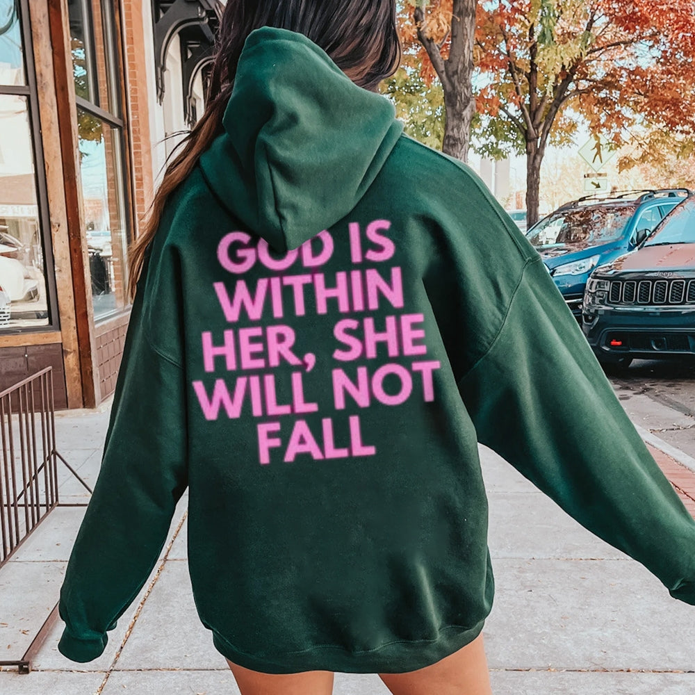 Women GOD IS WITHIN HER Graphic Hoodies