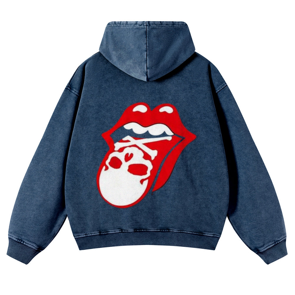 Mens Vintage The Rolling Stones Rock Band Hoodies