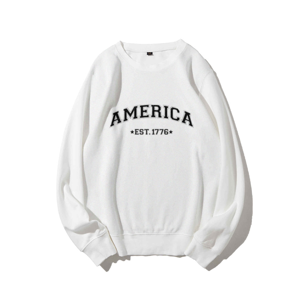 Women American Est 1776 Graphic Sweatshirts