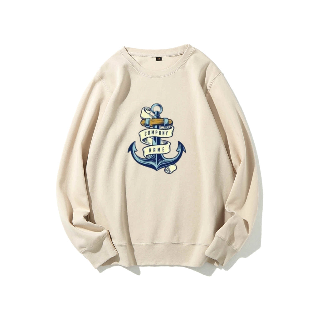 Women Blue Anchor Graphic Sweatshirts