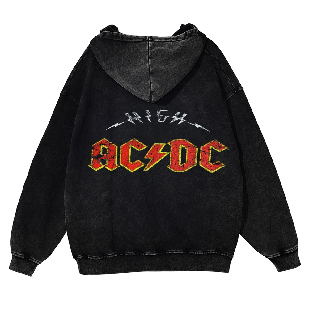 Mens Vintage ACDC Rock Hoodies