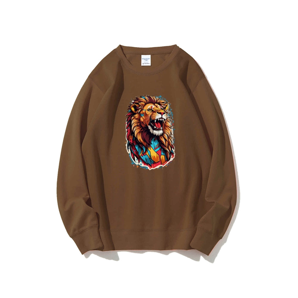 Mens Lion Roar Graphic Sweatshirts