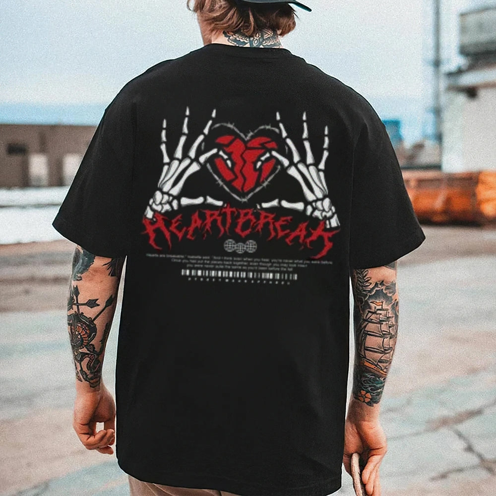 Mens Heartbreak Vintage Graphic Tee