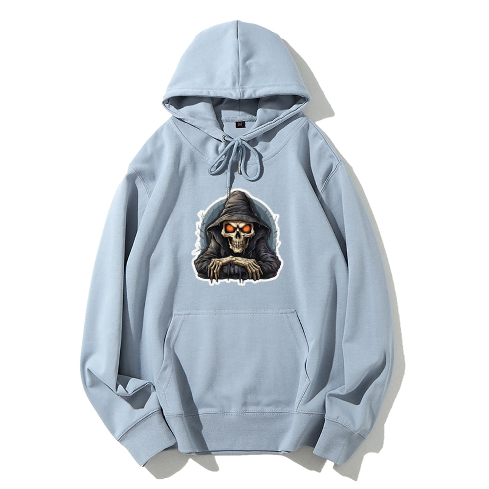 Mens Halloween Grim Reaper Graphic Hoodies