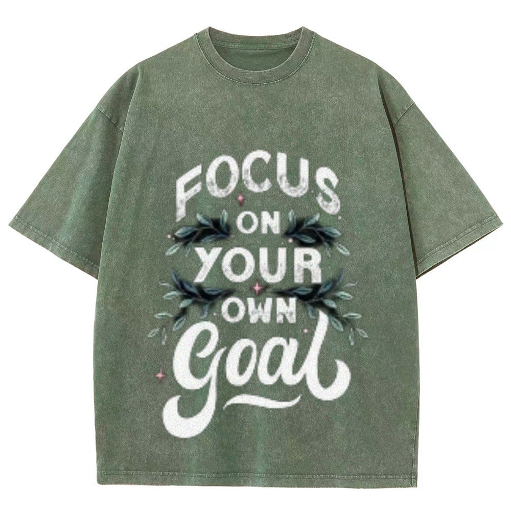 Women Focus On Your Goal Graphic Tee