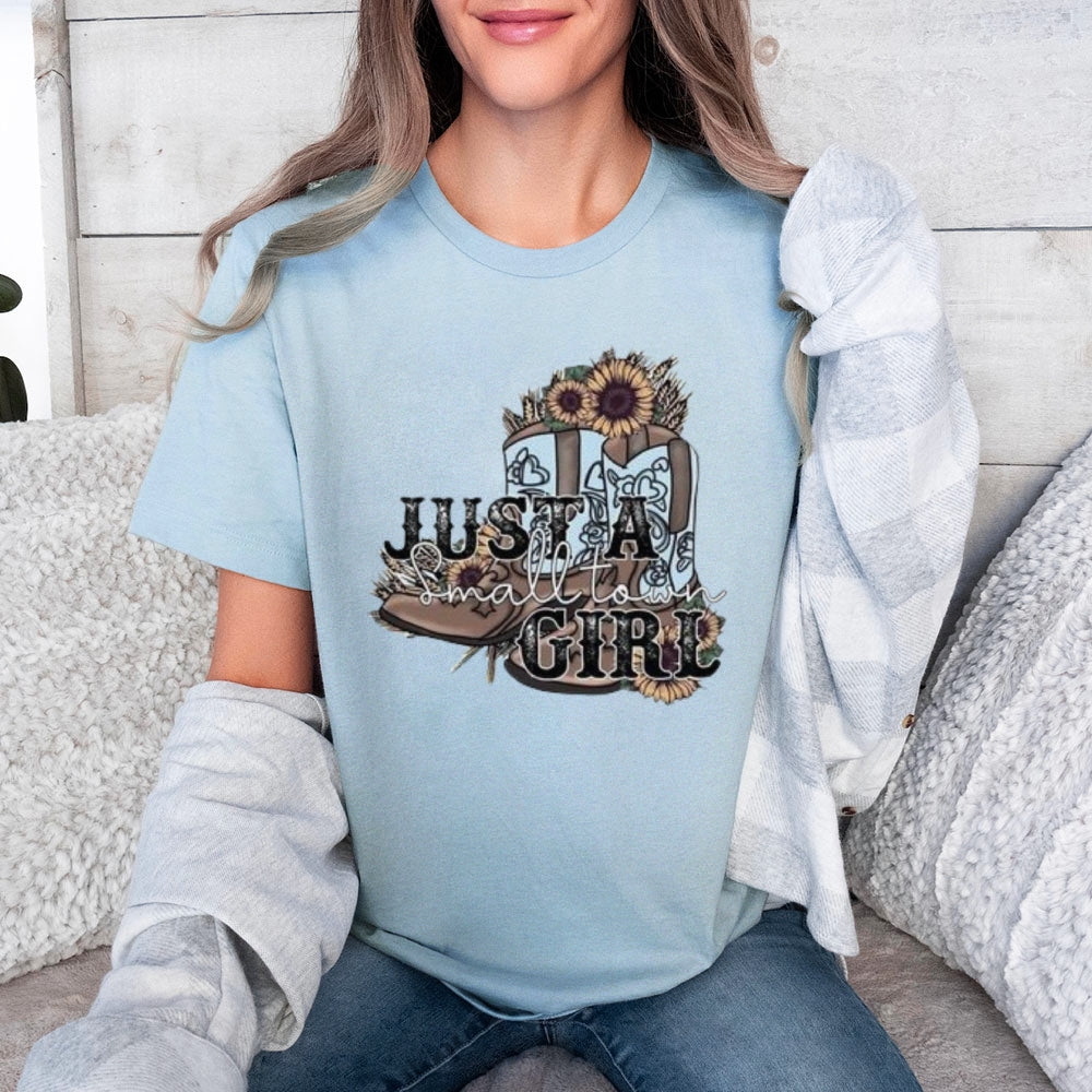 Women Western Cowboy Style Print Graphic T-shirt