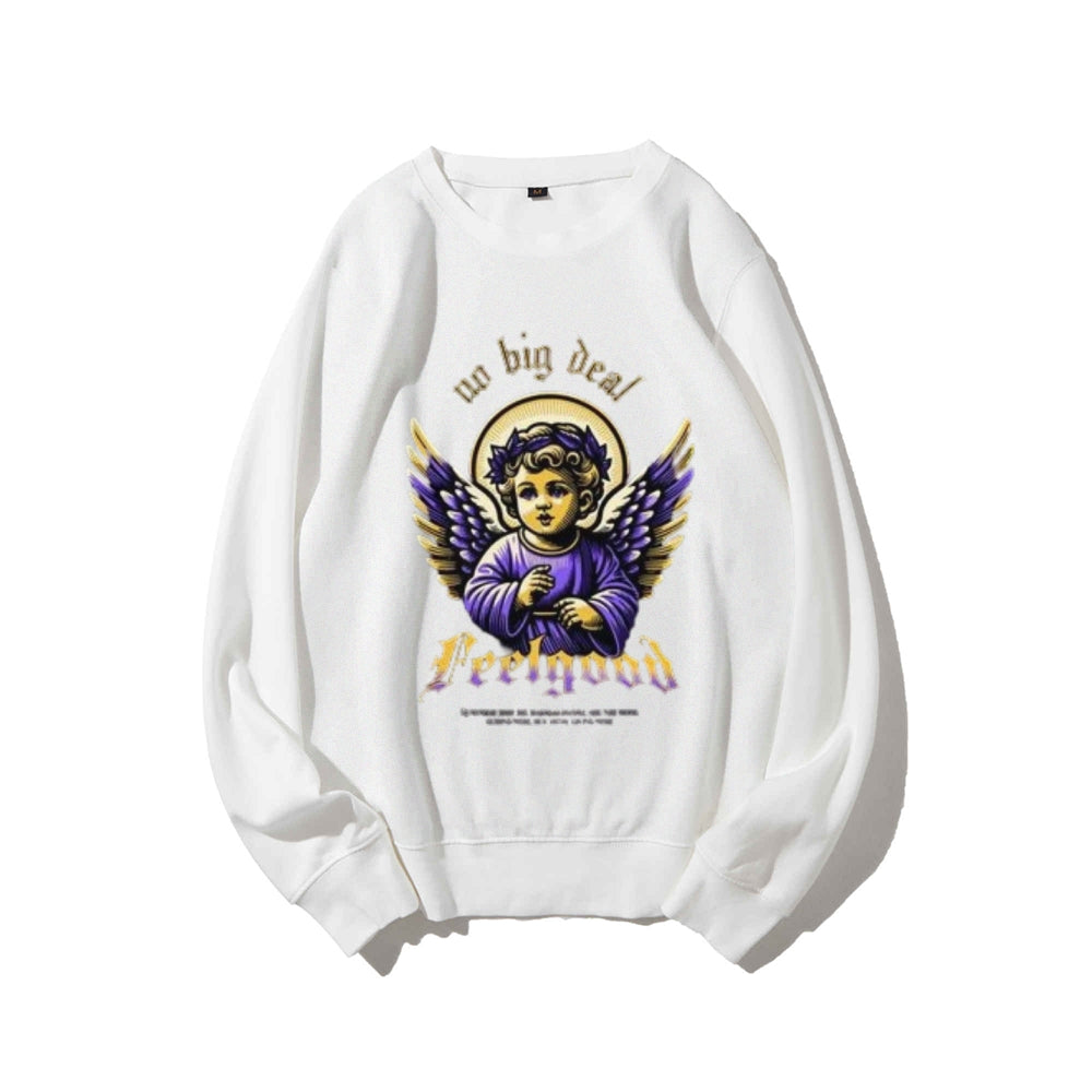 Women Vintage Baby Angel Graphic Sweatshirts