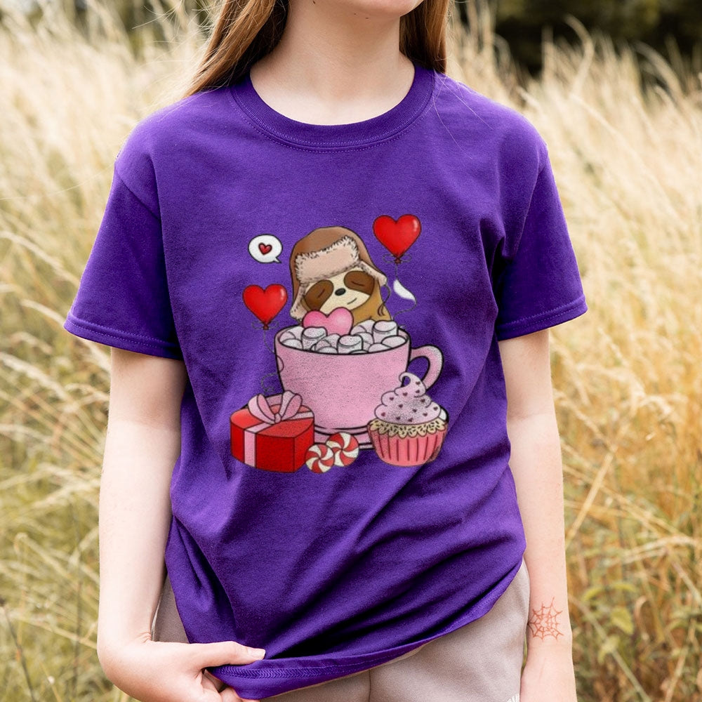 Women Happy Valentine's Day Print Graphic T-shirt