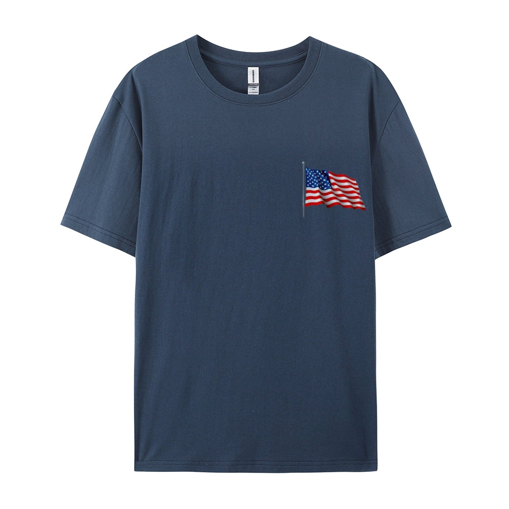 Mens Flag Independence Day Stars Stripes Graphic Tee