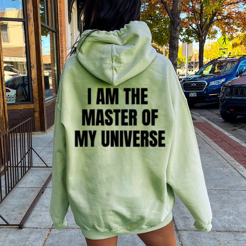 Women I AM THE MASTER OF MY UNIVERSE Graphic Hoodies