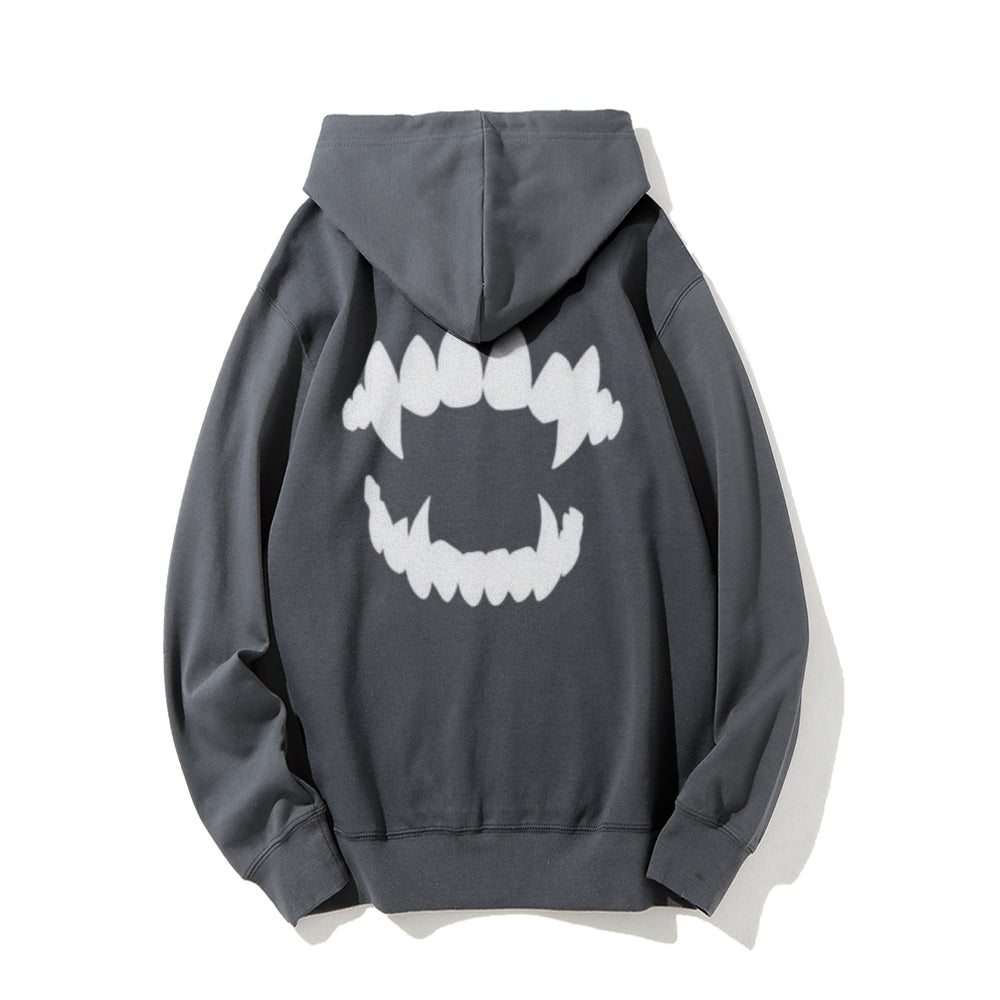 Mens Vampire Teeth Graphic Hoodies