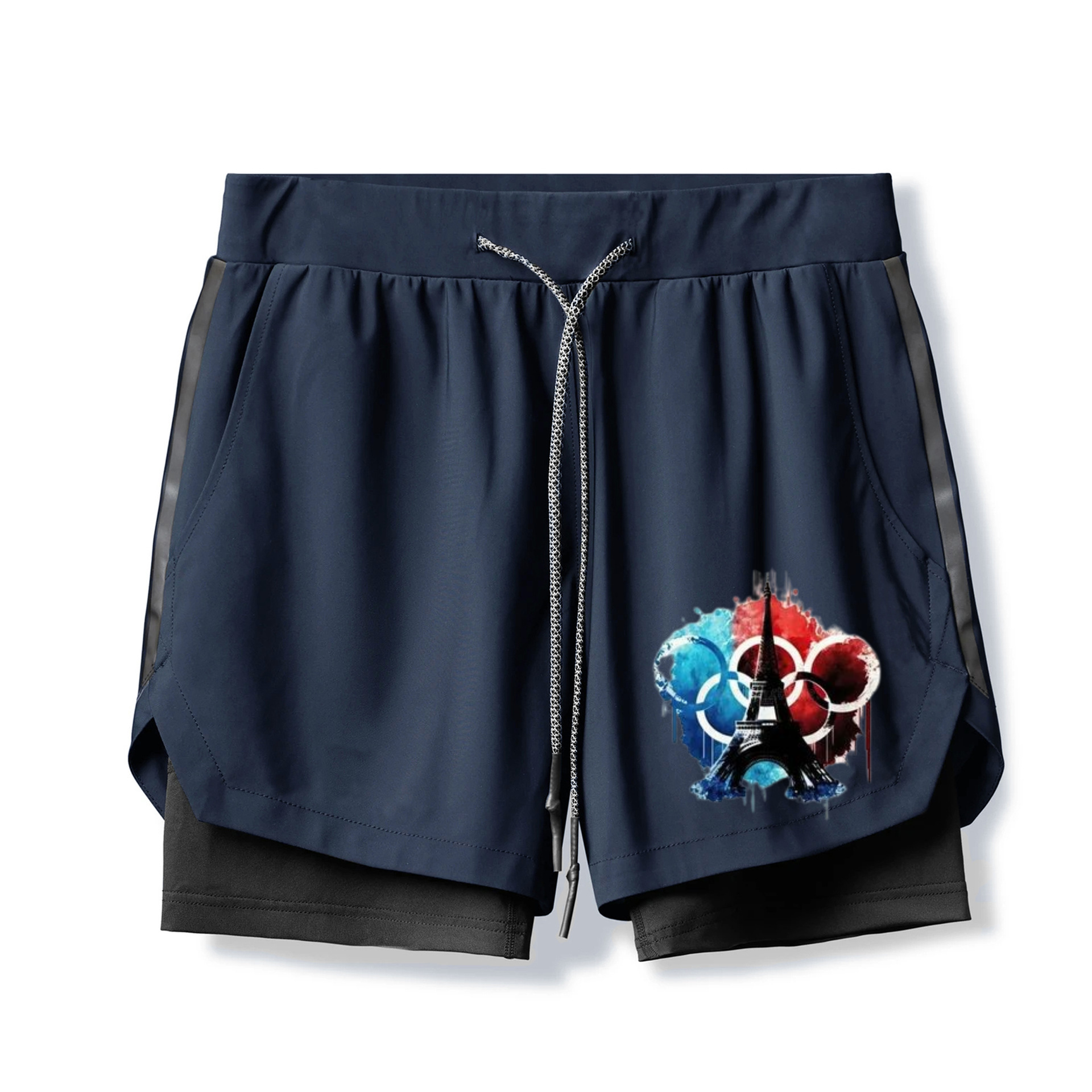 Paris Graphic Gym Shorts for Men