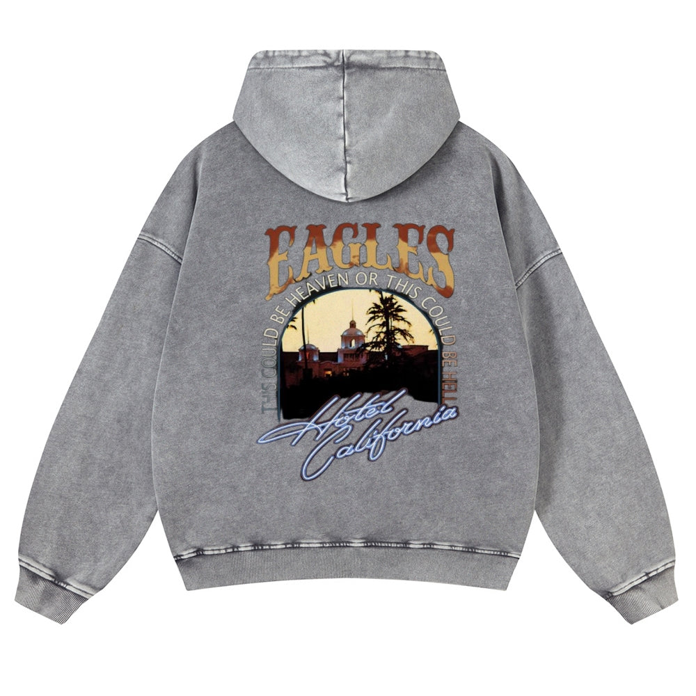 Mens Vintage  Eagles Rock Band Hoodies