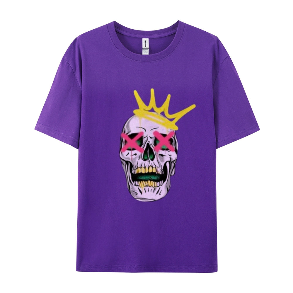 Mens Ruby Tooth King Skull Graphic Tee