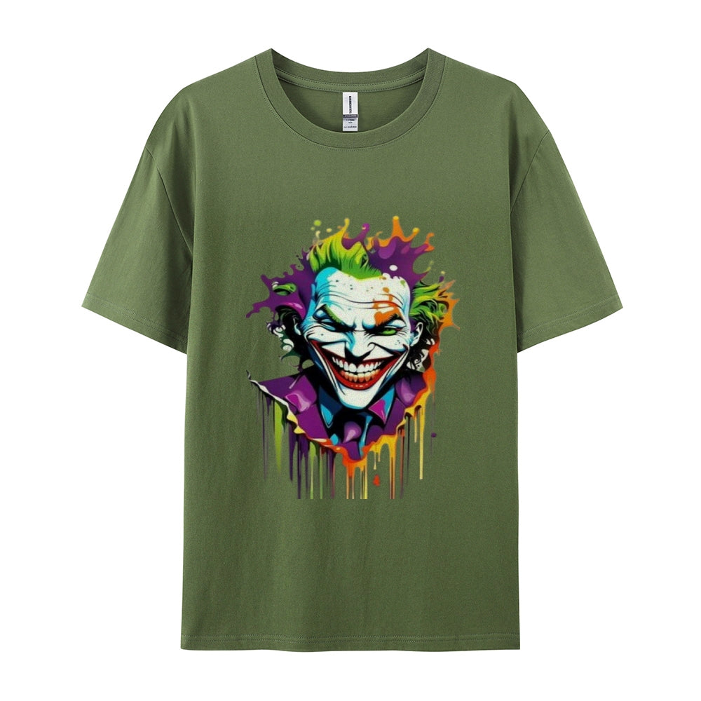 Mens Joker Skull Graphic Tee