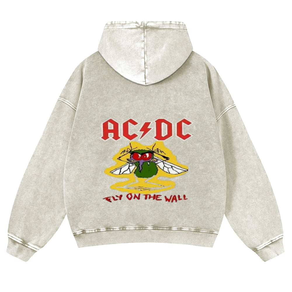 Mens Vintage ACDC Rock Band Hoodies